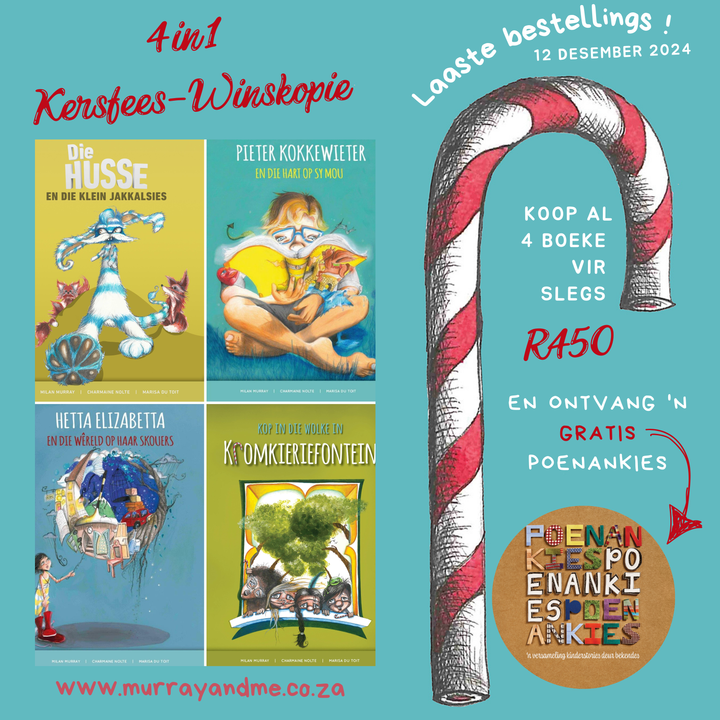 4 in 1 KERSFEES WINSKOPIE + GRATIS POENANKIES